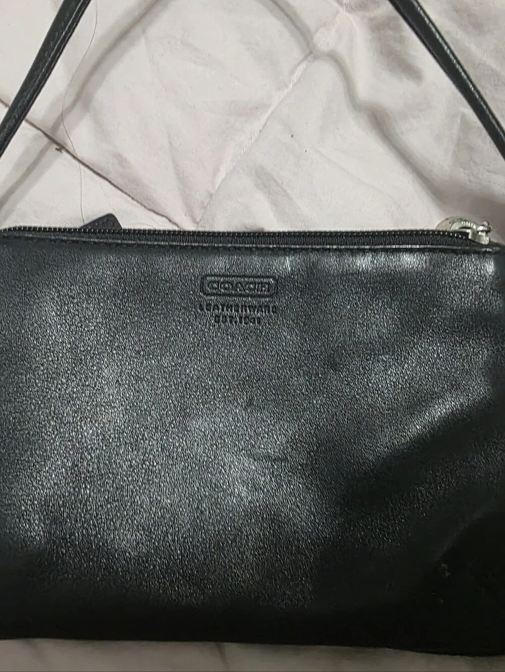Coach compact leather